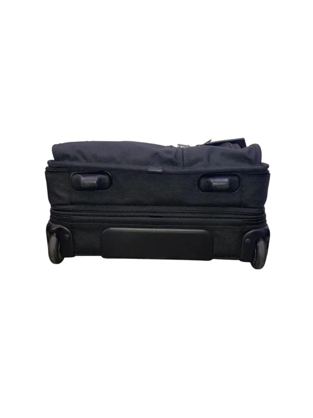 Tumi Men’s Black Ballistic Nylon Rolling Expandable Carry-On Travel Luggage